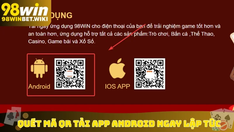 Quét mã QR tải app Android ngay lập tức